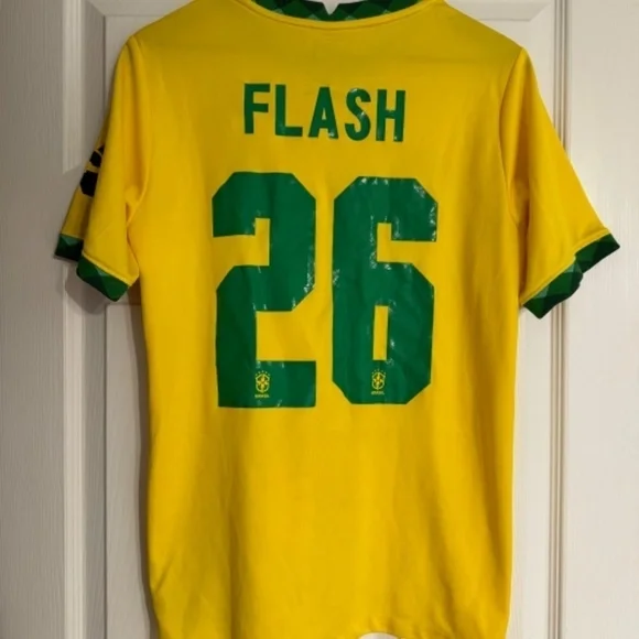 Brasil Nike Soccer Football Green Yellow Jersey Men’s Medium - Picture 9 of 12